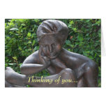 Villa d'Este Statue (Thinking of you...) Greeting Card