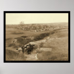 Villa of Brule Indian Lakota Tipi Camp SD 1891 Poster