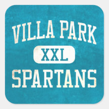 Villa Park Spartans Athletics Square Sticker