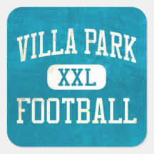 Villa Park Spartans Football Square Stickers