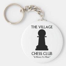 Village Chess Club Key Chain