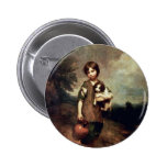 Village Girl With Dog And Jug By Gainsborough Thom Pinback Buttons