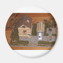 village House Refrigerator Magnet