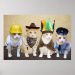 Village Kitties Print