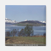 Village of Borkenes, Lofoten Islands, Norway Refrigerator Magnets
