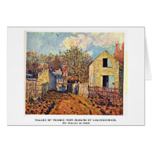 Village Of Voisins (Now Suburb Of Louveciennes) Card
