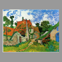 Village Street in Auvers postcards