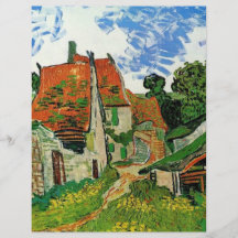 Village Street in Auvers, Vincent van Gogh Flyers