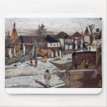 Village Street  in Noon Mousepads