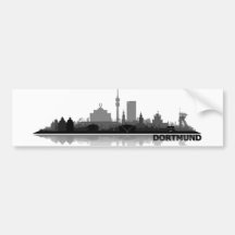 Ville de Dortmund Skyline - autocollants de voitur Autocollants Pour Voiture