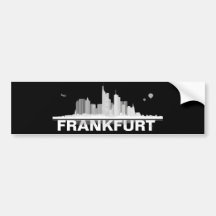 Ville de Francfort Skyline autocollant de voiture/ Adhésif Pour Voiture