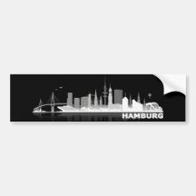 Ville de Hambourg Skyline autocollant de voiture/a Adhésifs Pour Voiture