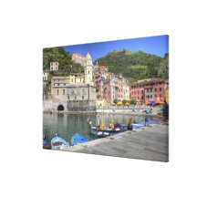 Ville de Hillside de Vernazza, Cinque Terre, Ligur Toile Tendue Sur Châssis