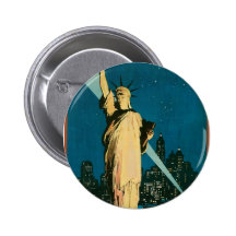 Ville de merveille de New York du monde Pin's Avec Agrafe