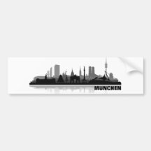 Ville de Munich Skyline - autocollants de voiture Autocollants Pour Voiture