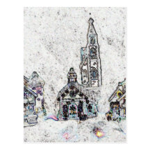 Ville de Noël Cartes Postales