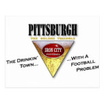 Ville de Pittsburgh Drinkin avec un problème du fo Cartes Postales