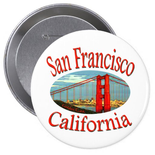 Ville la Californie de Baie de San Franciso Badge Avec Épingle