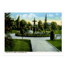Ville Park, Allentown, cru 1922 Carte Postale