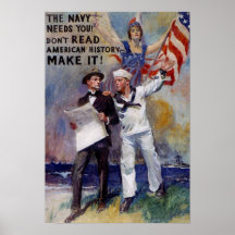 Vinage Navy Recruit Poster