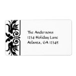 Vinatge Art Nouveau Swirl Shipping Labels