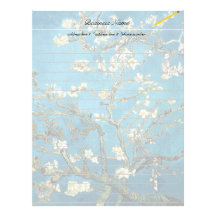 Vincent van Gogh, Blossoming Almond Tree Customized Letterhead