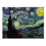 Vincent van Gogh - nuit étoilée Carte Postale