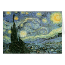 Vincent van Gogh - nuit étoilée Cartes
