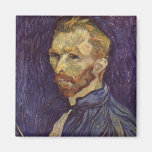 Vincent Van Gogh Self Portrait dark eyes Fridge Magnet