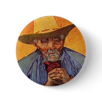 Vincent Van Gogh - Self Portrait Elderly Button