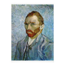 Vincent Van Gogh Self Portrait Personalized Invitations
