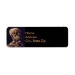 Vincent Van Gogh Skull with a Burning Cigarette Custom Return Address Labels