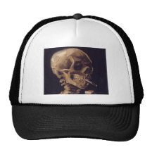 Vincent Van Gogh - Skull with Burning Cigarette Hats