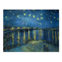 Vincent Van Gogh Starry Night Over the Rhone Post Card