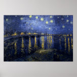 Vincent van Gogh - Starry Night Over the Rhone Posters