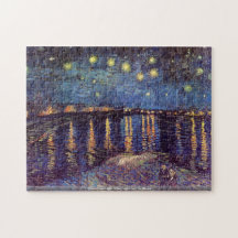 Vincent van Gogh - Starry night over the Rhone Puzzles