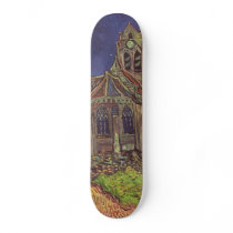 Vincent Van Gogh - The Church at Auvers Skate Board