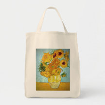 Vincent van Gogh - Vase with 12 Sunflowers Canvas Bag