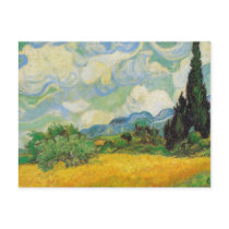 Vincent Van Gogh - Wheat Field with Cypresses Postcards