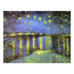 Vincent van Gogh's Starry Night Over the Rhone Custom Invitations