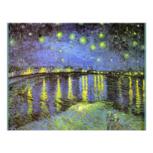 Vincent van Gogh's Starry Night Over the Rhone Personalized Announcement