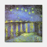 Vincent van Gogh's Starry Night Over the Rhone Magnets