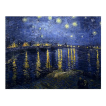 Vincent van Gogh's Starry Night over the Rhone Post Cards