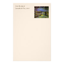 Vincent van Gogh's Starry Night Over the Rhone Personalized Stationery