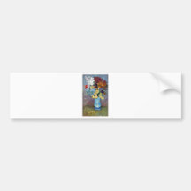 Vincent Willem van Gogh - Flowers in a blue vase Bumper Stickers