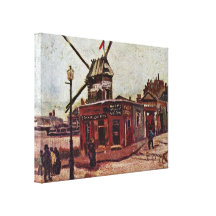 Vincent Willem van Gogh - Le Moulin de la Galette Gallery Wrap Canvas