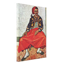 Vincent Willem van Gogh - The Zouave Stretched Canvas Print