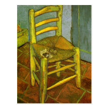 Vincent's Chair With His Pipe by Vincent van Gogh Post Cards