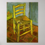 Vincent's Chair With His Pipe by Vincent van Gogh Poster