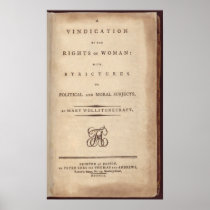 Vindication of the Rights of Woman Posters